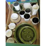 A collection of Arklow pottery items