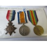 WW1 Private Naylor 15 Star Trio