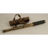 A Newbold & Bulford Ltd London Falcon 22x three drawer telescope, length 18ins