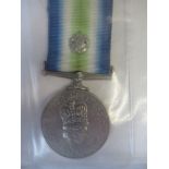 D Urwin, HMS Hermes 1982 Atlantic Medal - rim reads    AEM (R) 1 D URWIN D176074L HMS HERMES