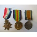 Private C E Derrington, Warwickshire Regiment Died Gallipoli 8.12.15 15 Star Trio with papers