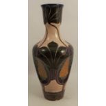 A 20th century Art Pottery vase, possibly Boch Frères, Keramis, the dimple body decorated with