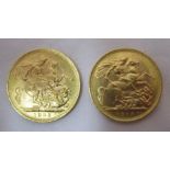 Two 1903 gold sovereigns