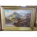 Priestmart, oil on canvas, mountain landscape, 19ins x 29.5ins