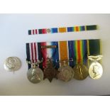 Sergeant H Ironmonger, London Regiment Group Military Medal, 14 Bar Trio, Efficiency Medal, Silver