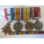 Private Sharpe 14 Star Bar Trio, medal ribbons