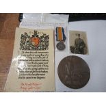 Private Harold Millett, Army Cyclist Corp Killed in action 19th October 1918 British War Medal,