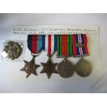 World War 2, J & A Sanderson, Remenham, Henley on Thames, UK,  four medals UK, and RAF cap badge