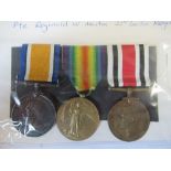 Private Reginald W Martin, 21st London Regiment British War Medal, Victory Medal and Special
