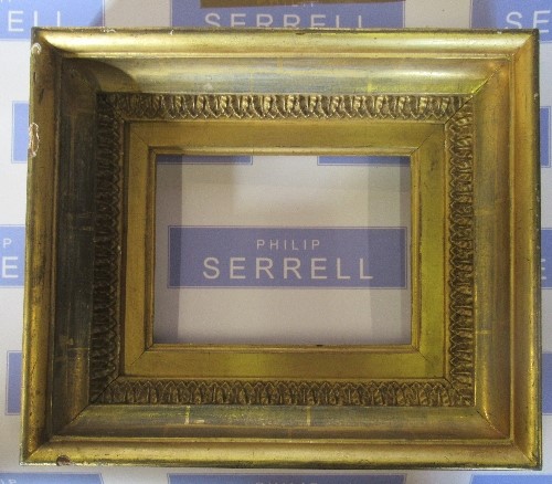 A pair of 19th century gilt picture frames, together with a moulded gilt frame with label verso - Image 2 of 5