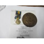 Private Charles William Long, 144 Company, Machine Gun Corps Died 4 October 1917 Victory Medal and