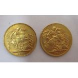 Two 1911 gold sovereigns