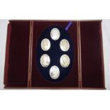 John Pinches Medallists Ltd, The Royal Family Cameo Collection, a limited edition cased collection