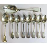A Selection of William IV and later Silver Spoons, 323g