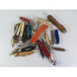 A Collection of Penknives and Royal Navy Bosun's Whistle