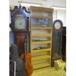 A Globe Wernicke Light Oak Seven Tier Sectional Bookcase