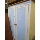 A Painted Pine Wardrobe