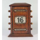 An Oak Perpetual Calendar