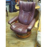 An Ekornes Leather Chair