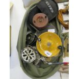 A Collection of Fishing Reels including Alvey No. 500A Snapper Reel, Intrepid 3.5in. fly reel,