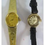 A Vesta 9ct Gold Ladies Wristwatch (running) and one other