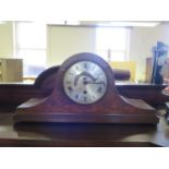 A Walnut Cased Napoleon Mantle Clock