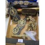 A Collection of Horse Brasses and other brassware