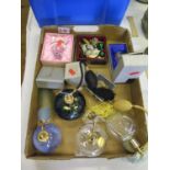 Atomisers including Royal Brierley, costume jewellery etc.