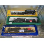 Three Union Pacific HO-Gauge Locomotives with Tenders: Mehano & I.H.C.