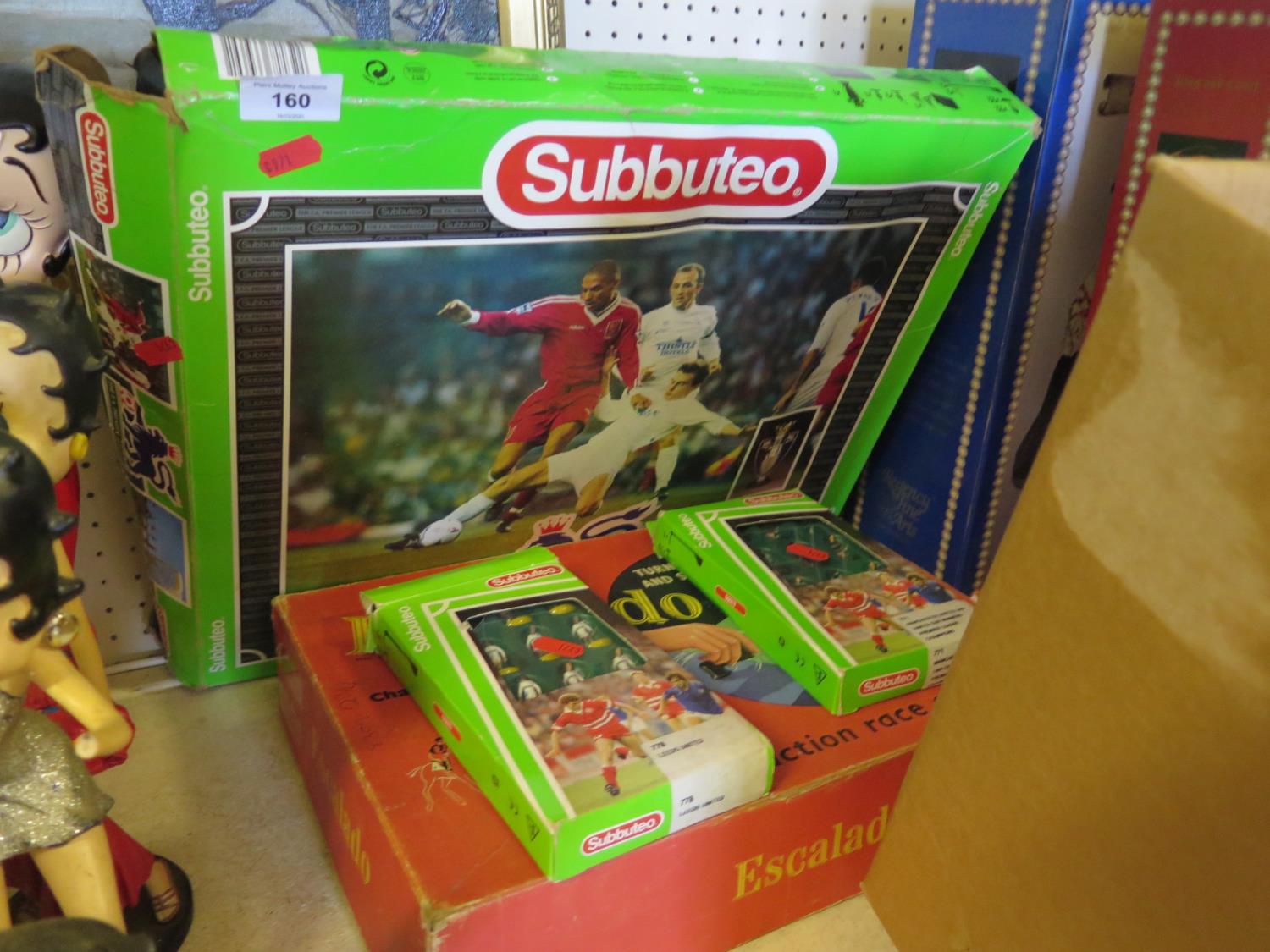 Subbuteo FA Premier League Boxed Game and 771 Manchester United 2nd 1994 FA Cup Winners and 778 Leed
