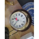 A Knight & Gibbins Reproduction Brass Ship's Bulkhead Clock