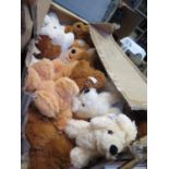 A large box of snuggle pals Teddy bears