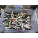 A Box of Electroplated Silver Flatware