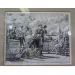 Reginald Marsh, Iron Steamboat Co., engraving, pencil signed