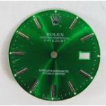 A Rolex Refinished Green Datejust Dial