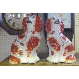 A Pair of 19th Century Staffordshire Spaniels