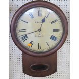 E. Boyce of Exmouth Single Fusee Drop Pendulum Wall Clock with 11.5in dial