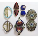 A Collection of Enamel Buckles