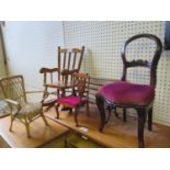 Various Doll's Chairs