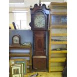 W. Palmer of Worcester _ A Victorian Oak and Mahogany 8 Day Striking Longcase Clock with ebony and