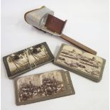A Sun Sculpture Stereograph Viewer, boxed set of Jerusalem Through The Stereoscope by Underwood &