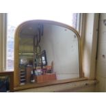 A Gilt Framed Overmantle Mirror