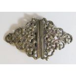 A Birmingham Cast Silver Nurses Buckle, 56g