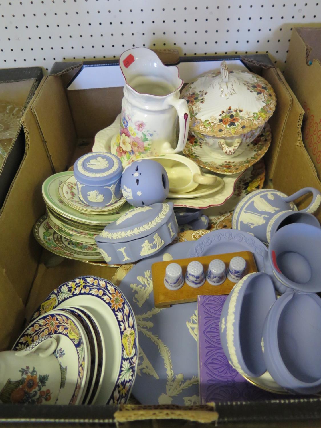 A Selection of Ceramics including Wedgwood Blue Jasper