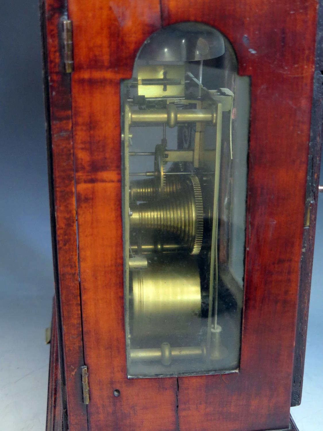 James Stewart of Glasgow _ A George III Scottish Mahogany Cased Bracket Clock with bell top - Image 3 of 7