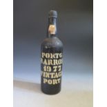 A Bottle of Porto Barros 1977 Vintage Port