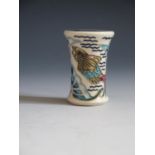 A Modern Moorcroft Flycatchers Pattern Miniature Vase, 5.5cm, dated 2013, boxed