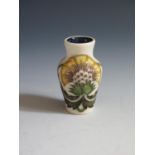 A Modern Moorcroft Daisy's Colourpot Pattern Miniature Vase, dated 2013, 5.5cm, boxed