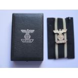 A WWII German Bar to Iron Cross 2nd Class, boxed