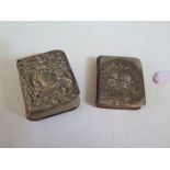 An Edward VII Silver Mounted Miniature Book of Common Prayer embossed with putti, Birmingham 1908,